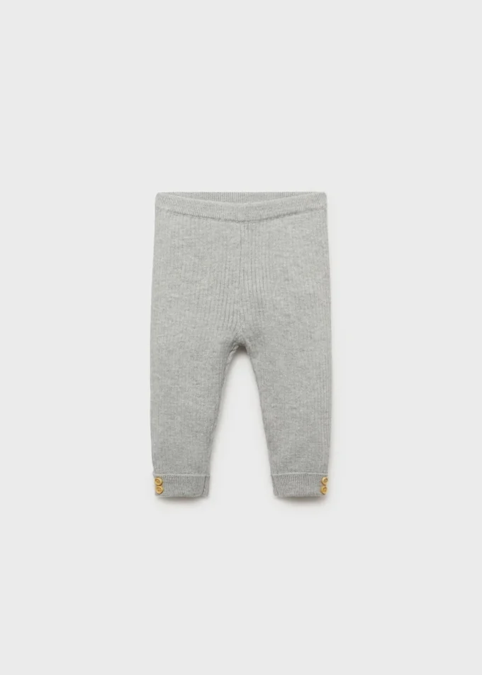 Leggings in maglia a coste