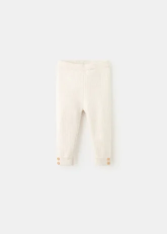 Leggings in maglia a coste