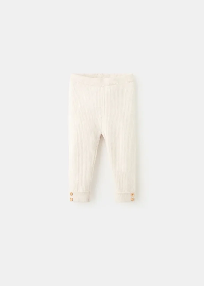 Leggings in maglia a coste