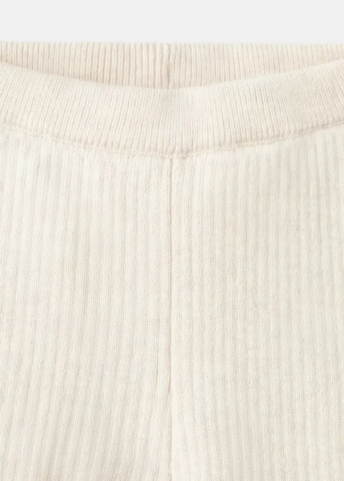 Leggings in maglia a coste