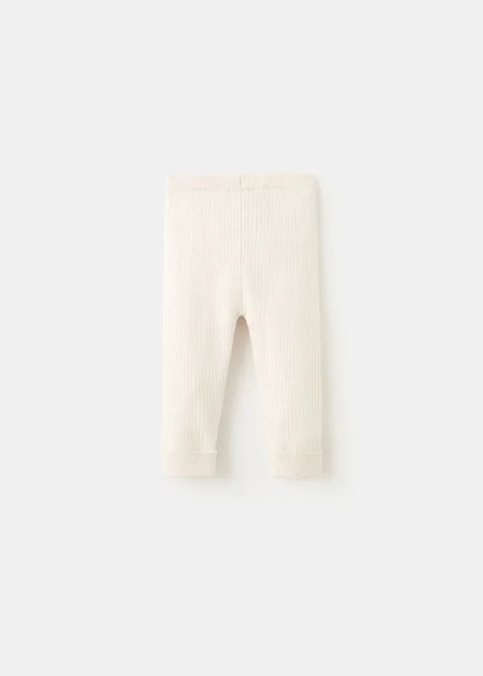 Leggings in maglia a coste