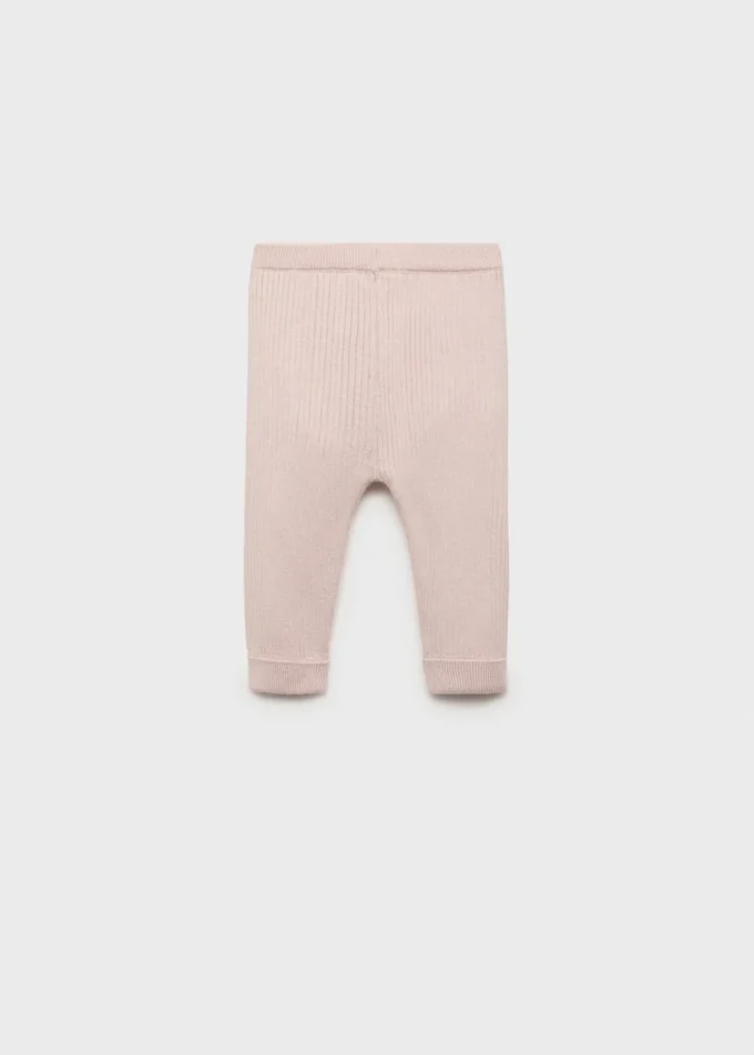 Leggings in maglia a coste