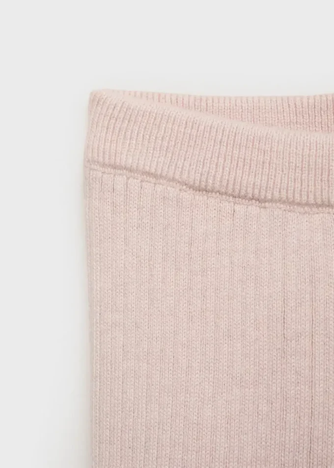 Leggings in maglia a coste