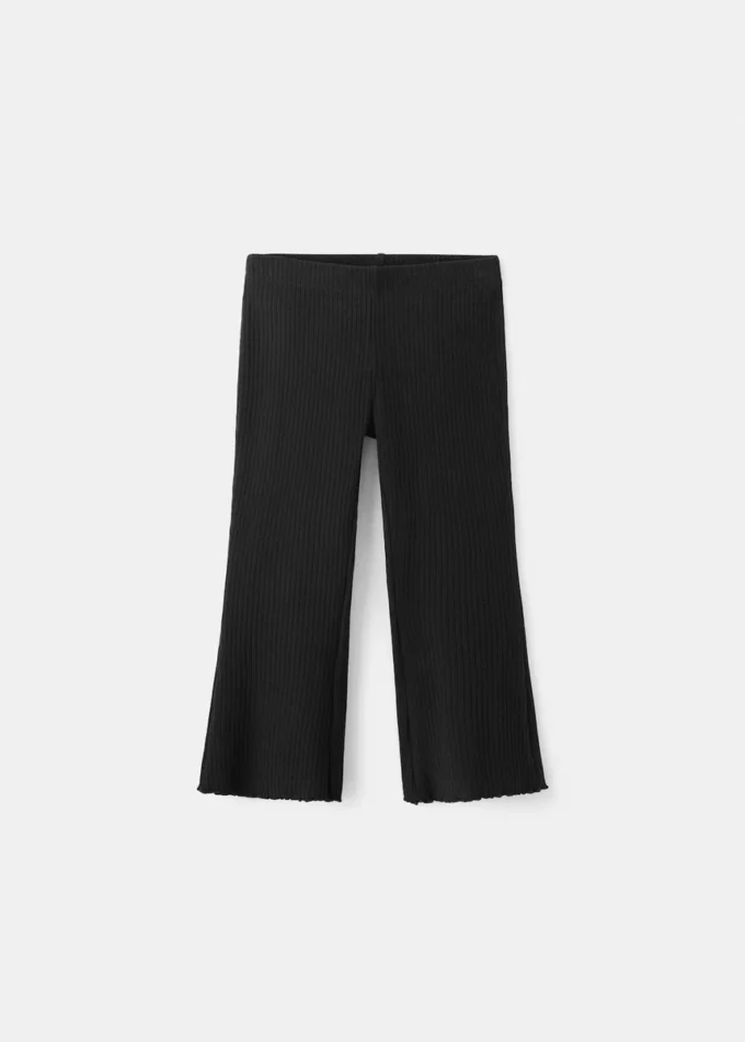 Leggings svasati a costine Leggings svasati a costine