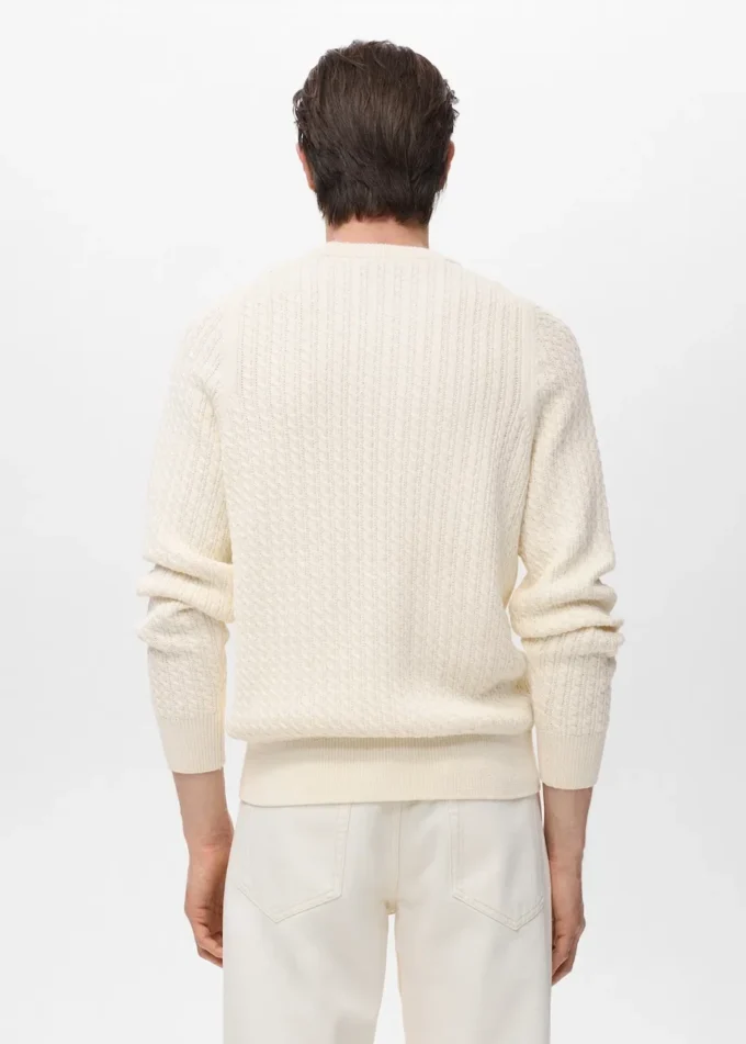 Maglia intrecciata 100% cotone