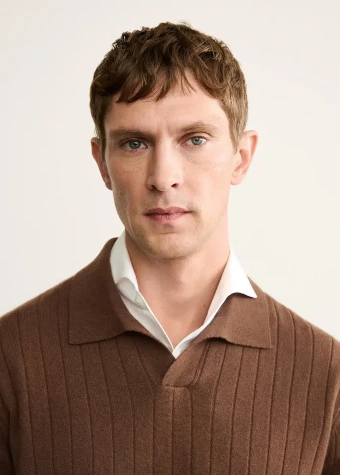 Maglia polo 100% cashmere Maglia polo 100% cashmere