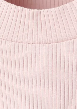 Maglietta a maniche lunghe a costine