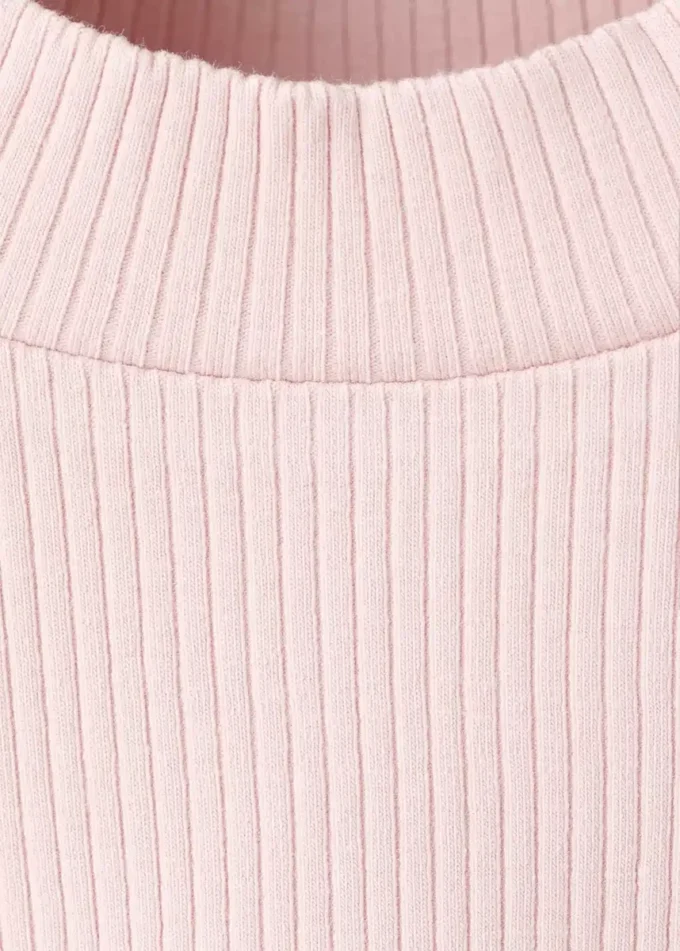 Maglietta a maniche lunghe a costine Maglietta a maniche lunghe a costine