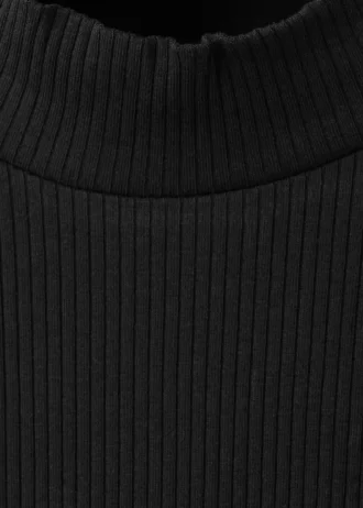 Maglietta a maniche lunghe a costine