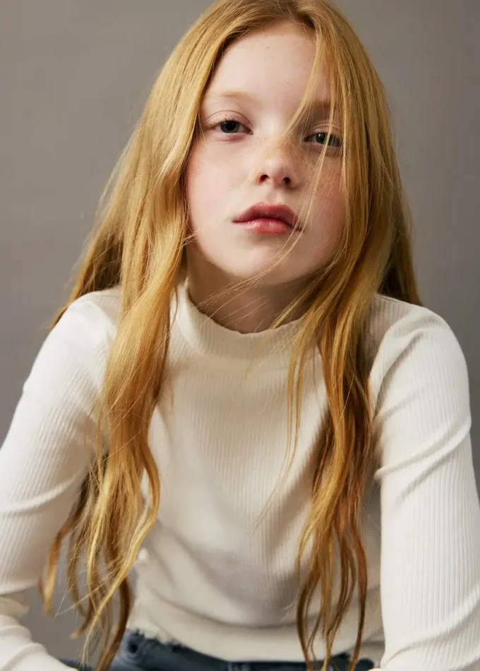 Maglietta a maniche lunghe a costine Maglietta a maniche lunghe a costine