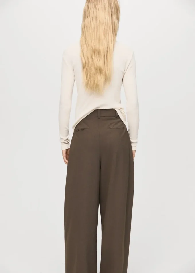 Maglietta a maniche lunghe a costine Maglietta a maniche lunghe a costine