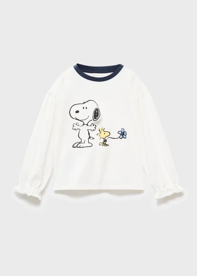 Maglietta con stampa Snoopy Maglietta con stampa Snoopy