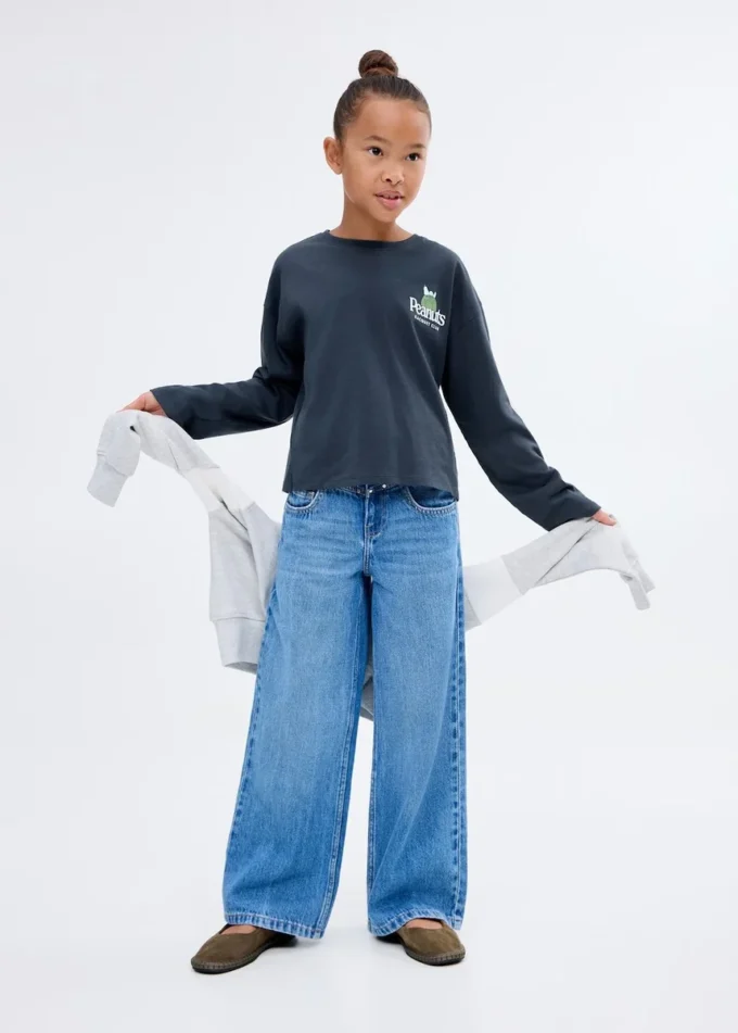 Maglietta con stampa Snoopy Maglietta con stampa Snoopy