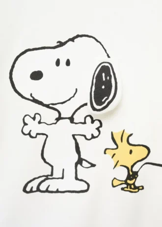 Maglietta con stampa Snoopy