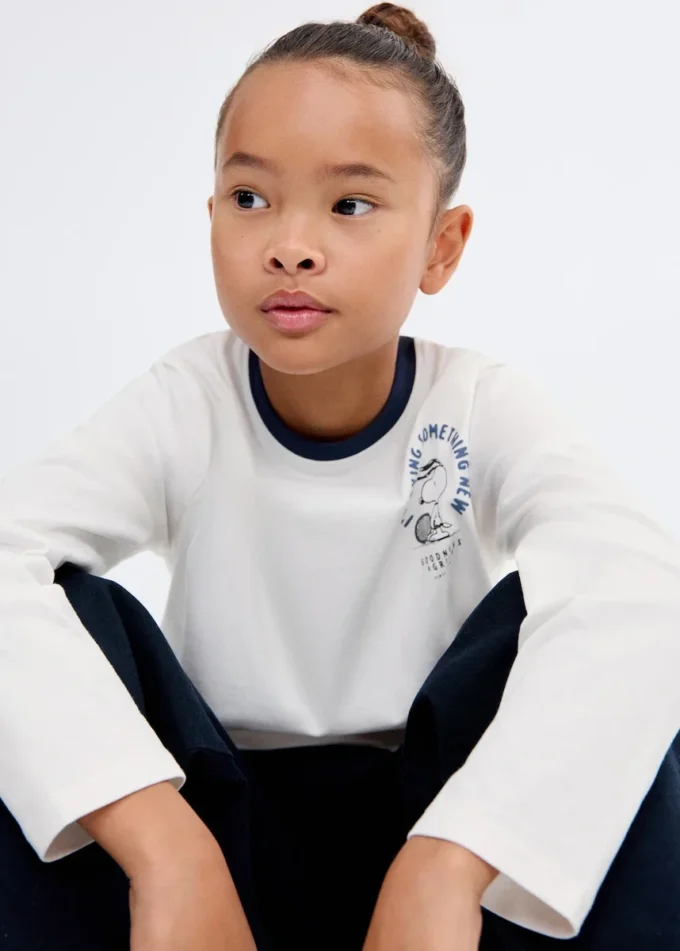 Maglietta con stampa Snoopy Maglietta con stampa Snoopy