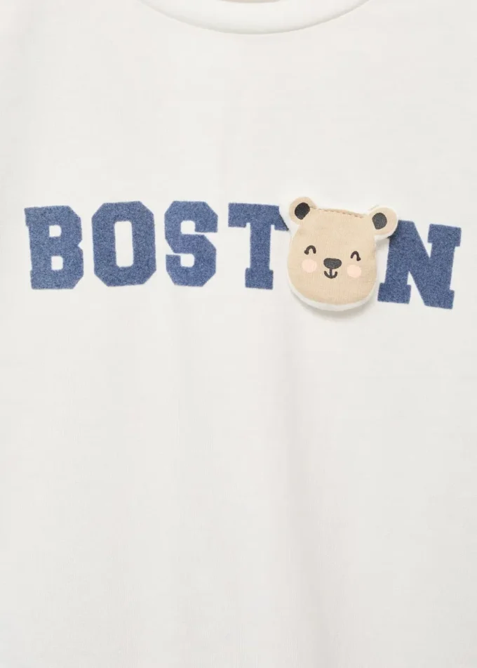 Maglietta in cotone ricamata per bambini Maglietta in cotone ricamata per bambini