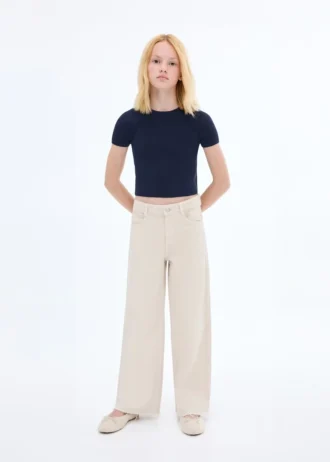 Maglietta in maglia a costine