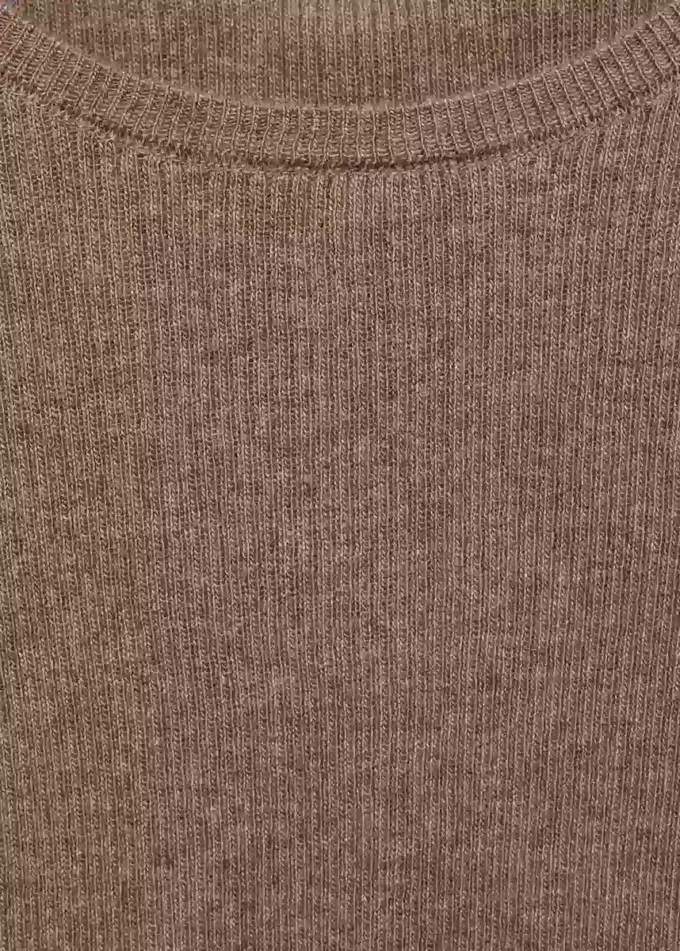 Maglietta in maglia a costine Maglietta in maglia a costine