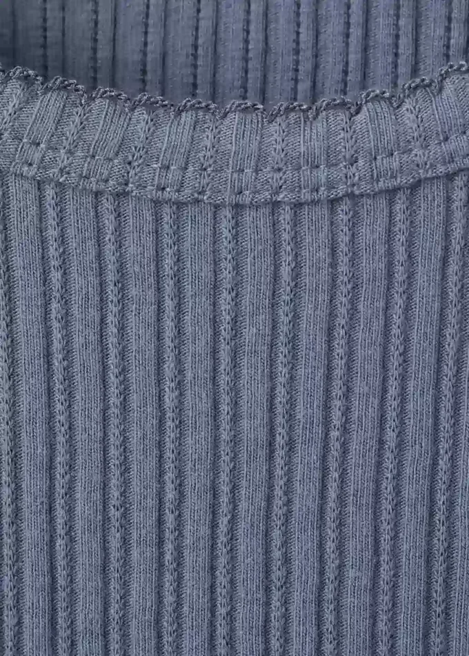 Maglietta in maglia a costine Maglietta in maglia a costine