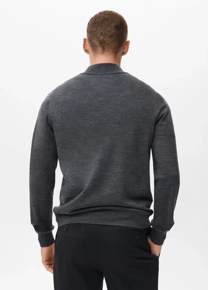 Maglione 100% lana merino con collo Perkins Maglione 100% lana merino con collo Perkins