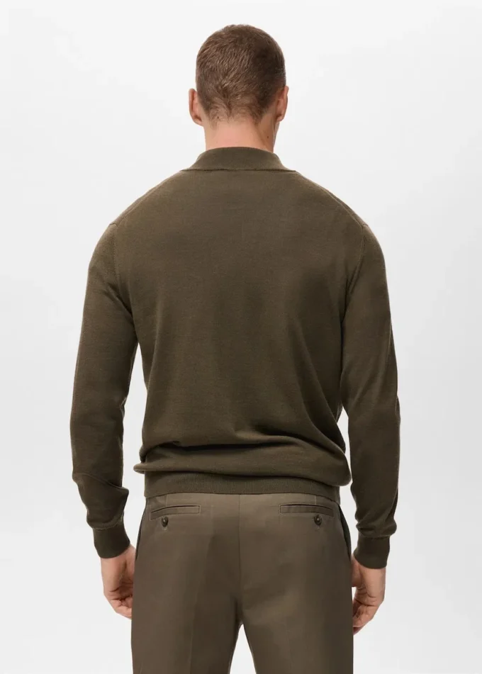 Maglione 100% lana merino con collo Perkins Maglione 100% lana merino con collo Perkins