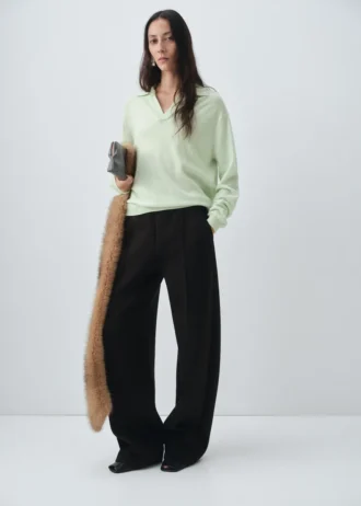 Maglione a collo alto 100% lana