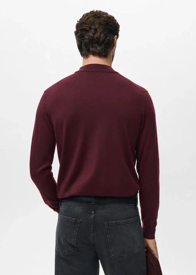 Maglione a collo alto 100% lana merino Maglione a collo alto 100% lana merino