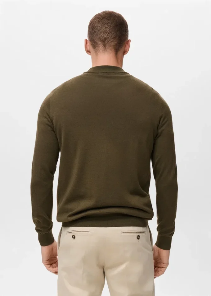 Maglione a collo alto 100% lana merino Maglione a collo alto 100% lana merino