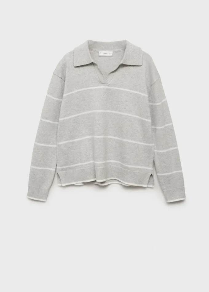 Maglione a collo alto a righe Maglione a collo alto a righe