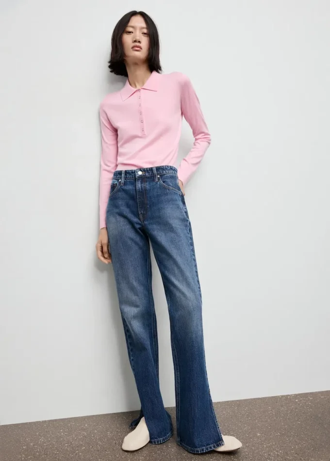 Maglione a collo alto con maniche lunghe Maglione a collo alto con maniche lunghe