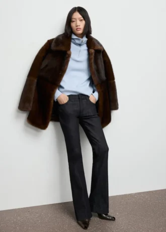 Maglione a collo alto con zip