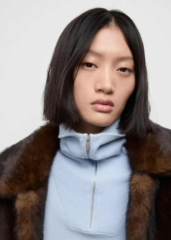 Maglione a collo alto con zip Maglione a collo alto con zip