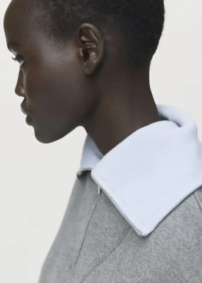 Maglione a collo alto con zip Maglione a collo alto con zip