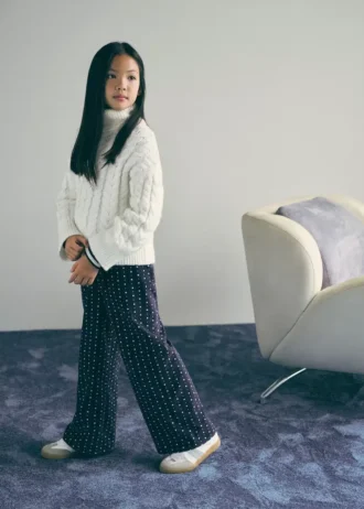 Maglione a collo alto in maglia