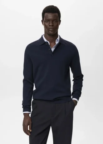 Maglione a collo alto lavorato a maglia