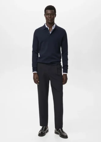 Maglione a collo alto lavorato a maglia