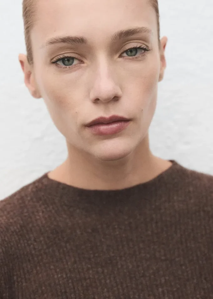 Maglione a costine con collo Perkins Maglione a costine con collo Perkins