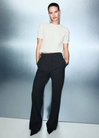 Maglione a maniche corte con paillettes