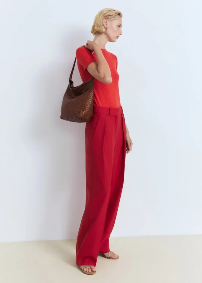 Maglione a maniche corte in maglia fine Maglione a maniche corte in maglia fine