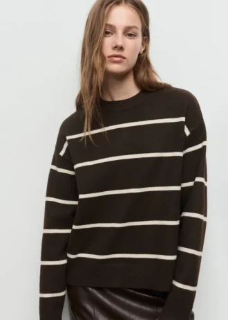 Maglione a righe in maglia Maglione a righe in maglia