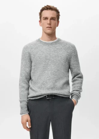 Maglione a righe in maglia Maglione a righe in maglia