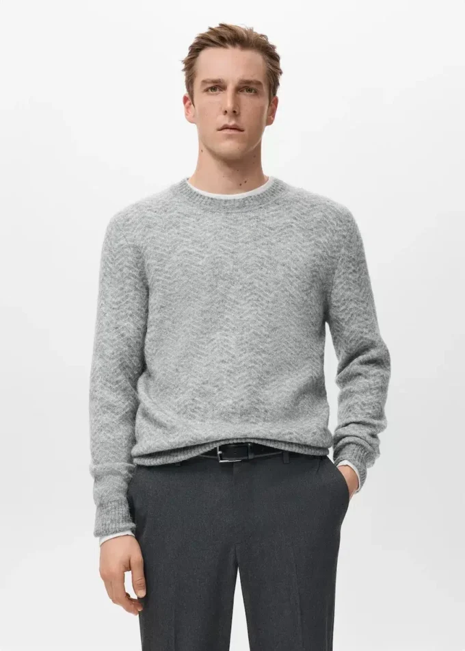 Maglione a righe in maglia Maglione a righe in maglia