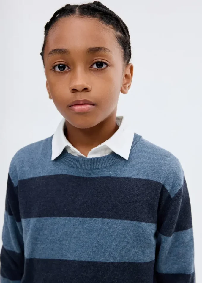 Maglione a righe in maglia Maglione a righe in maglia