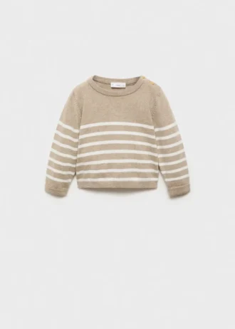 Maglione a righe in maglia