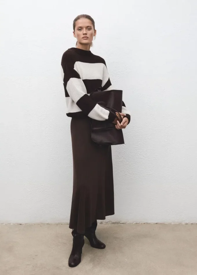 Maglione a righe in maglia Maglione a righe in maglia