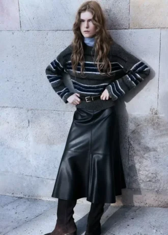 Maglione a righe in maglia Maglione a righe in maglia