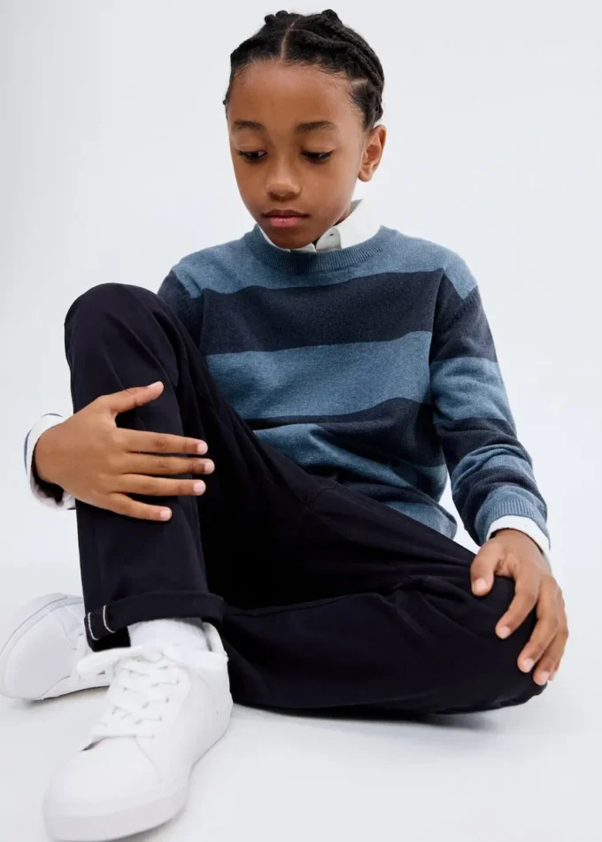 Maglione a righe in maglia Maglione a righe in maglia