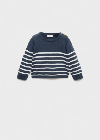 Maglione a righe in maglia