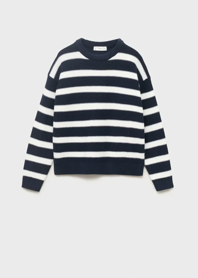 Maglione a righe in maglia Maglione a righe in maglia