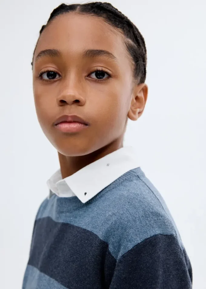 Maglione a righe in maglia Maglione a righe in maglia